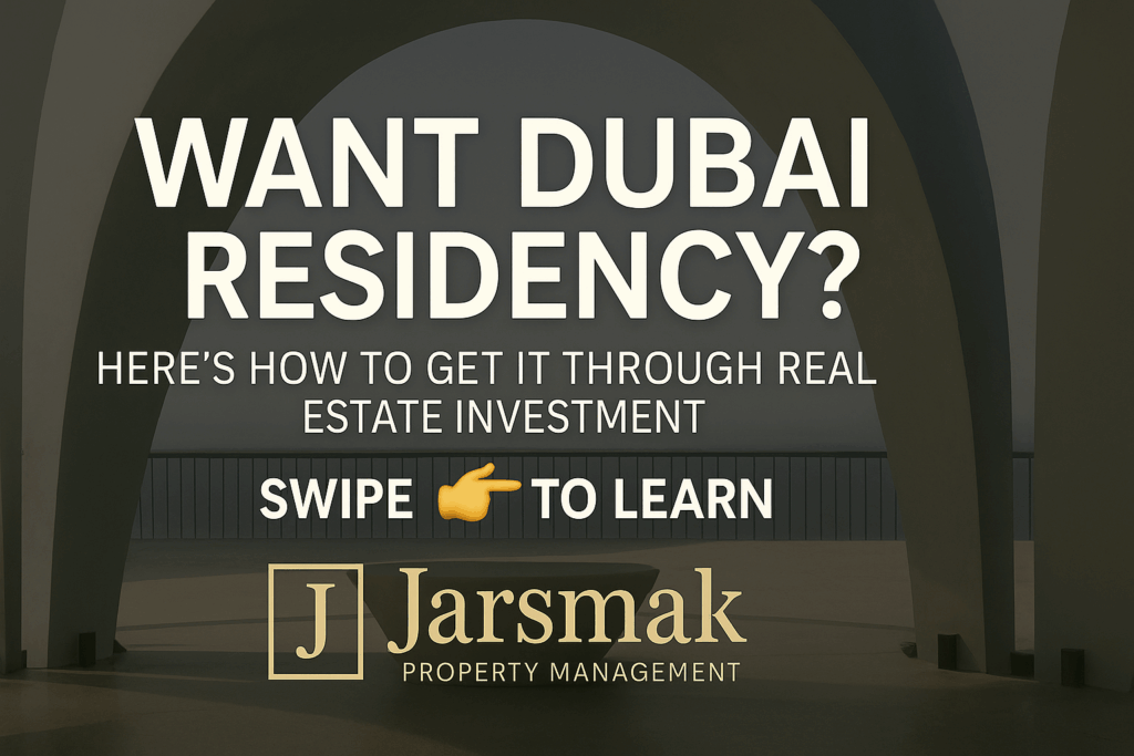 Want Dubai residency by property investment