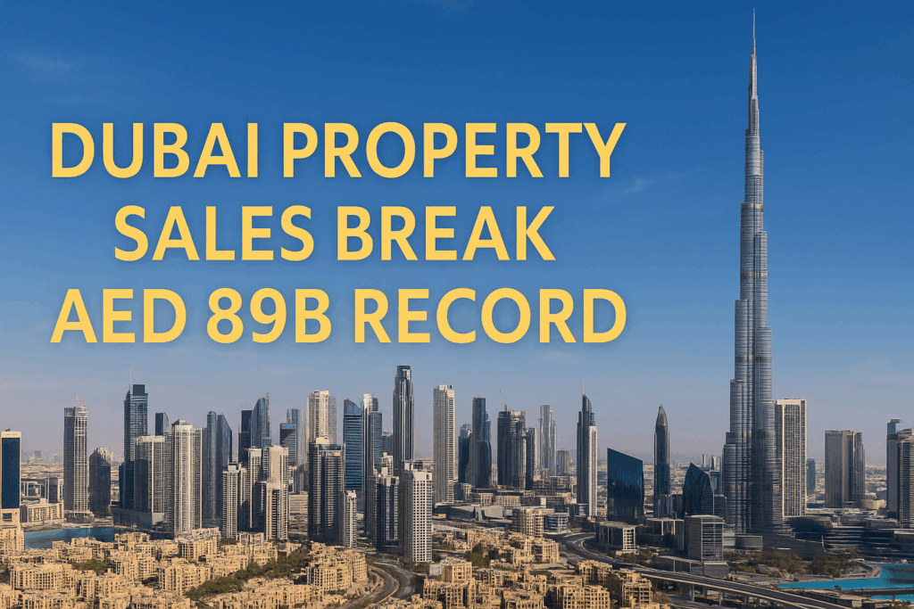 Dubai Property Sale Hits AED 89B in 2025