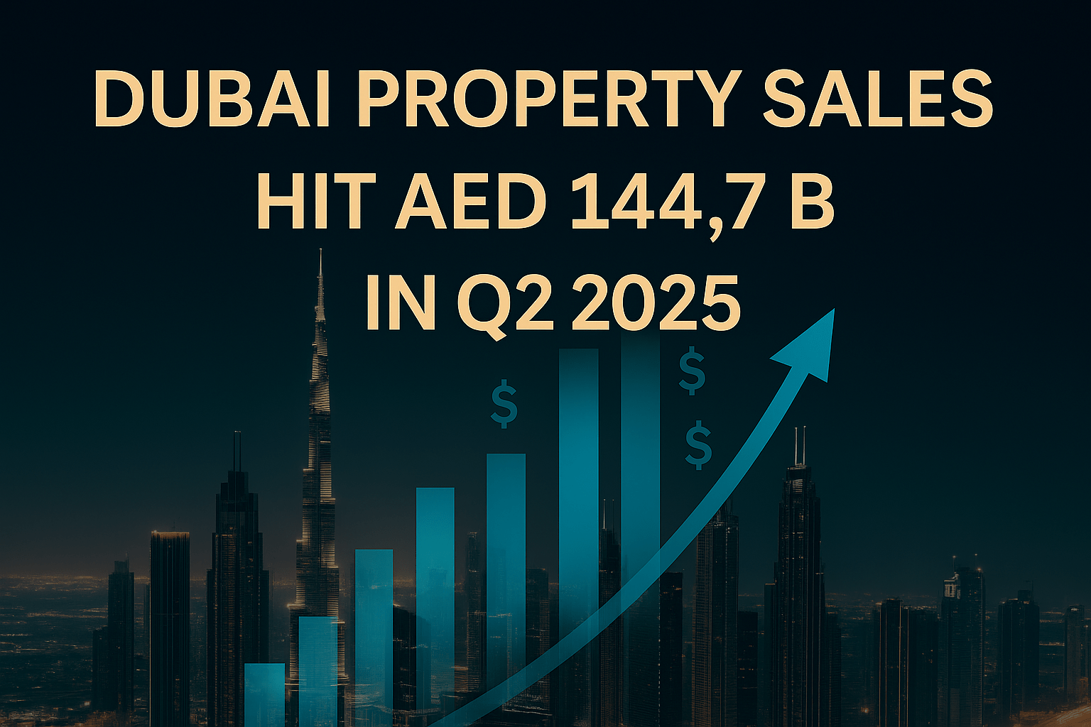 Dubai Property Sales Hit AED 144.7B in Q2 2025 - Jarsmak Dubai Property ...
