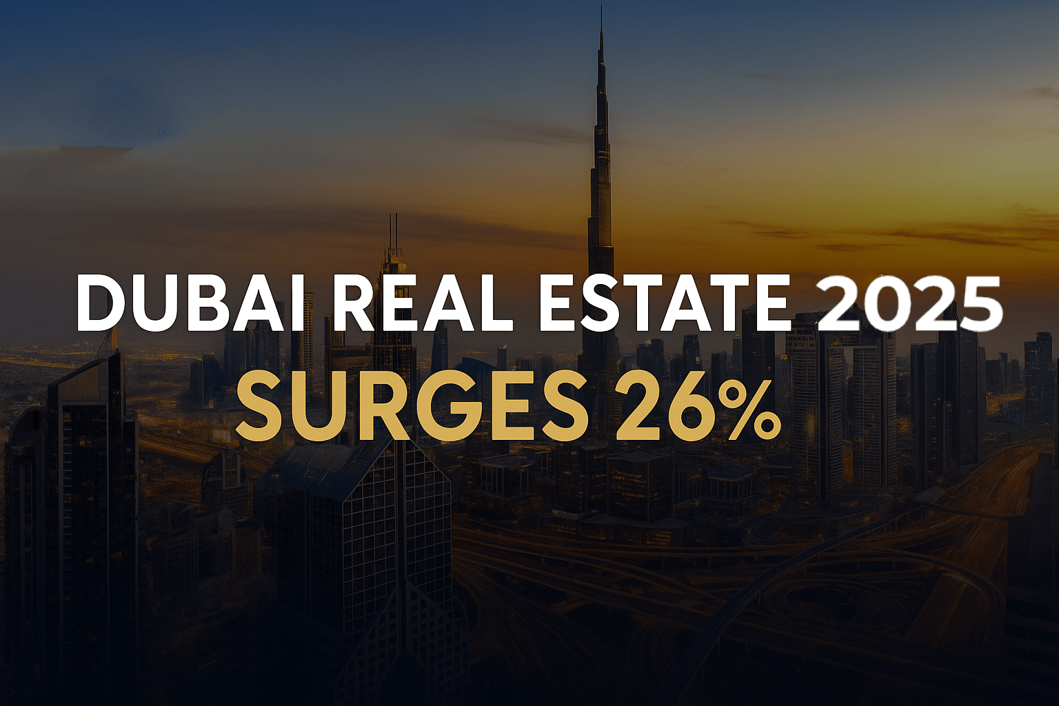 Dubai Real Estate 2025 Sees 26% Market Surge - Jarsmak Dubai Property ...