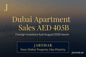 Dubai Apartment Sales: AED 40.5B in August