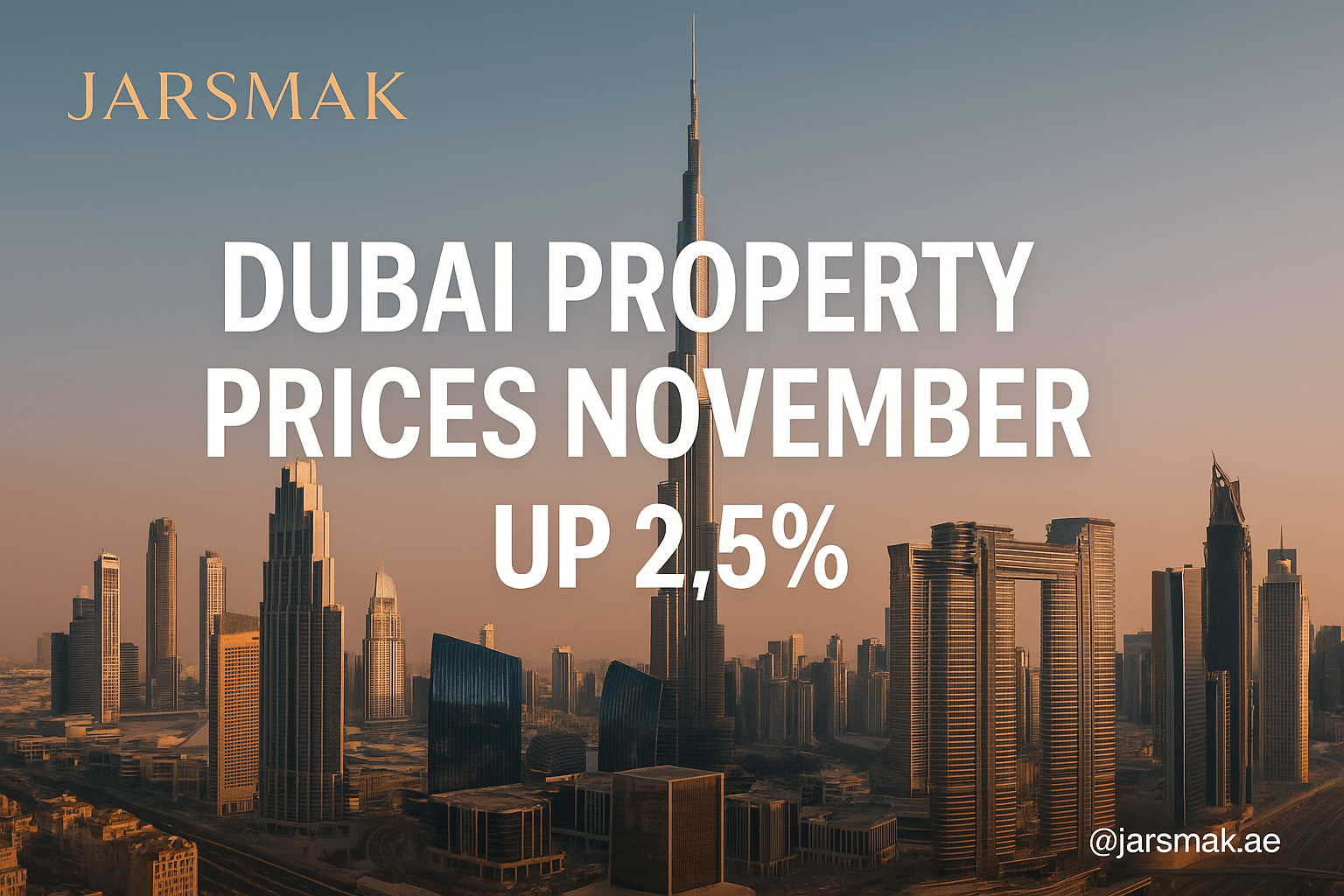 Dubai Property Prices November: Up 2