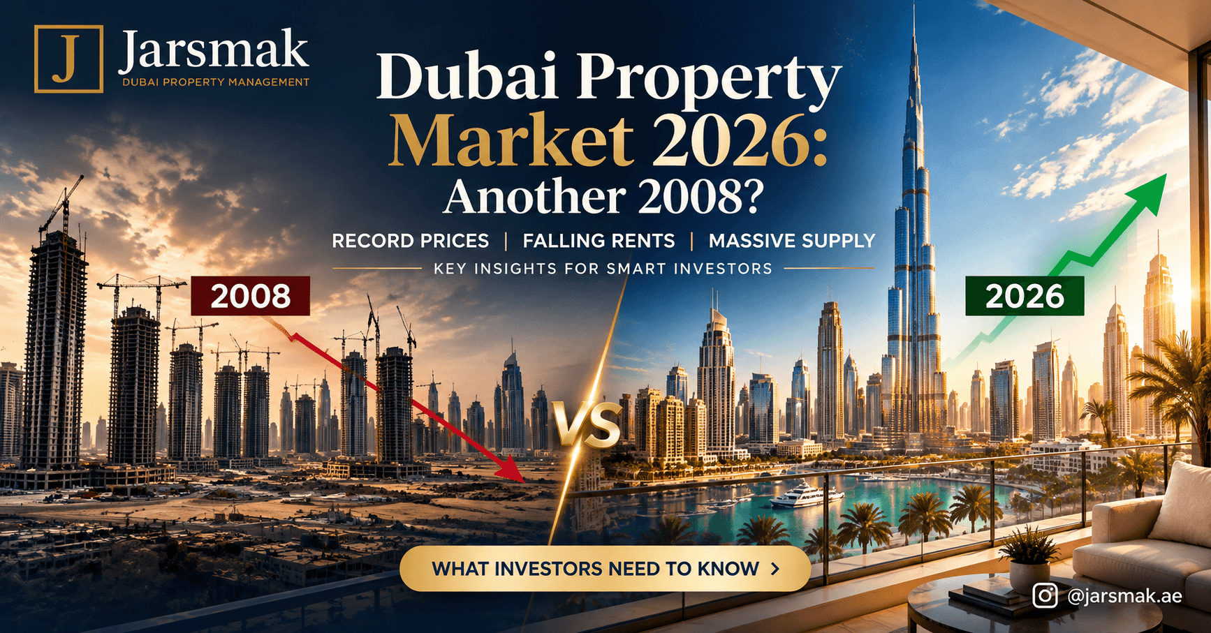 Dubai property market 2026 skyline and luxury residential investment